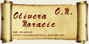Olivera Moračić vizit kartica